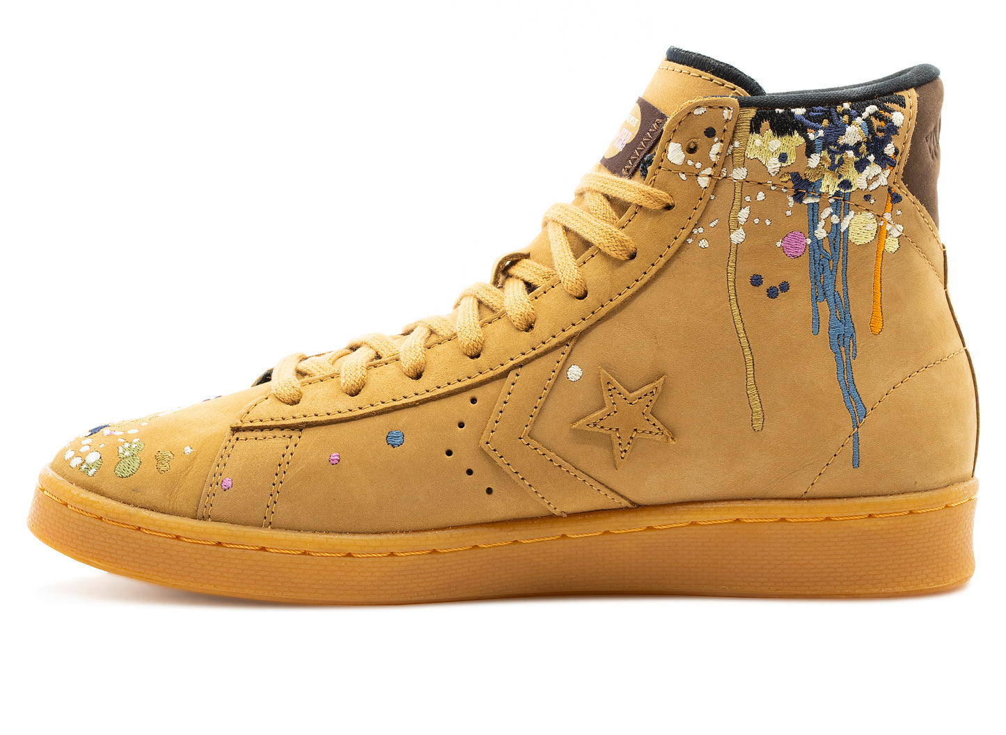 Unisex Converse x Bandulu Pro Leather Mid in Flux / Gum Light Honey