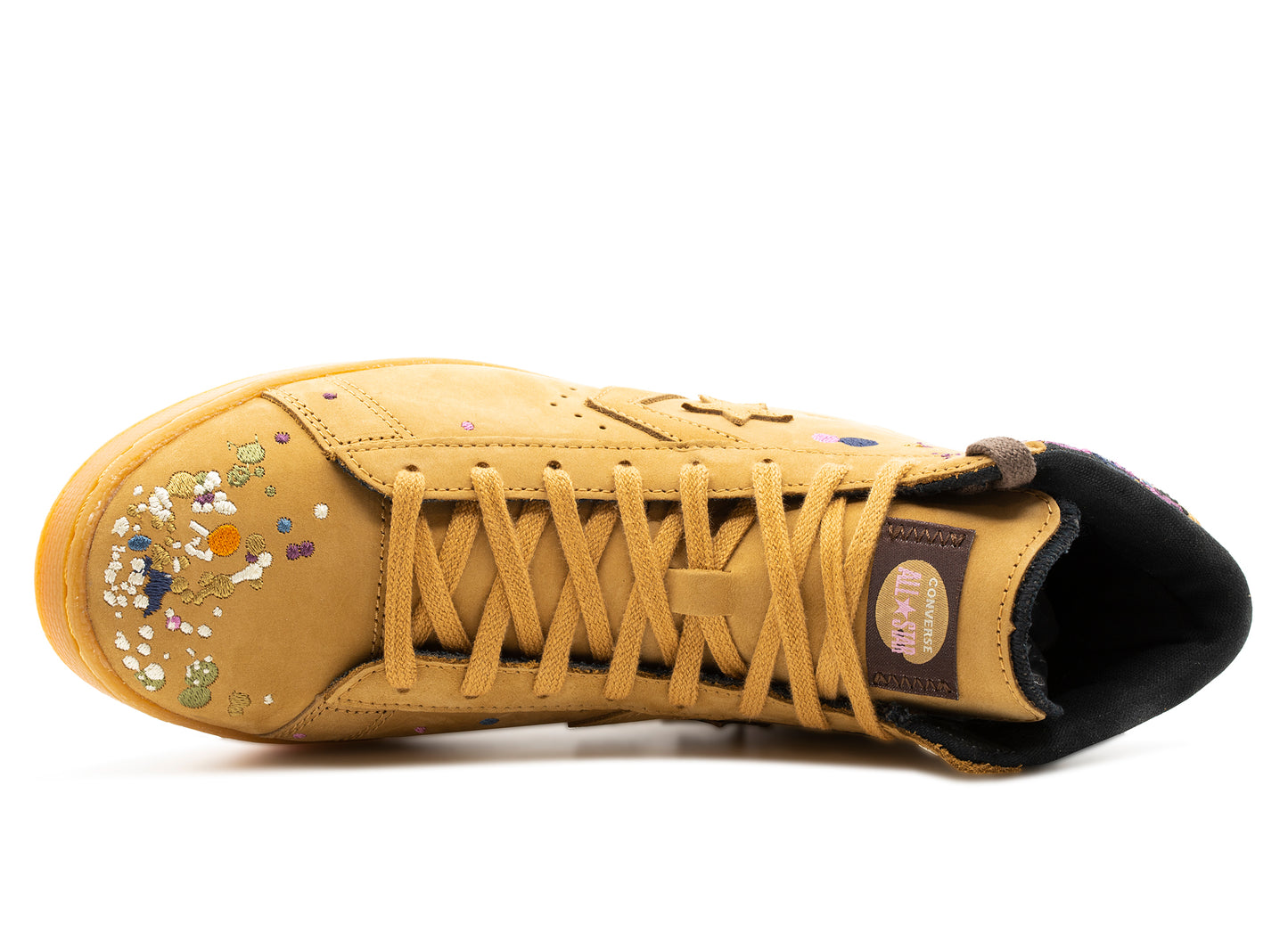 Unisex Converse x Bandulu Pro Leather Mid in Flux / Gum Light Honey