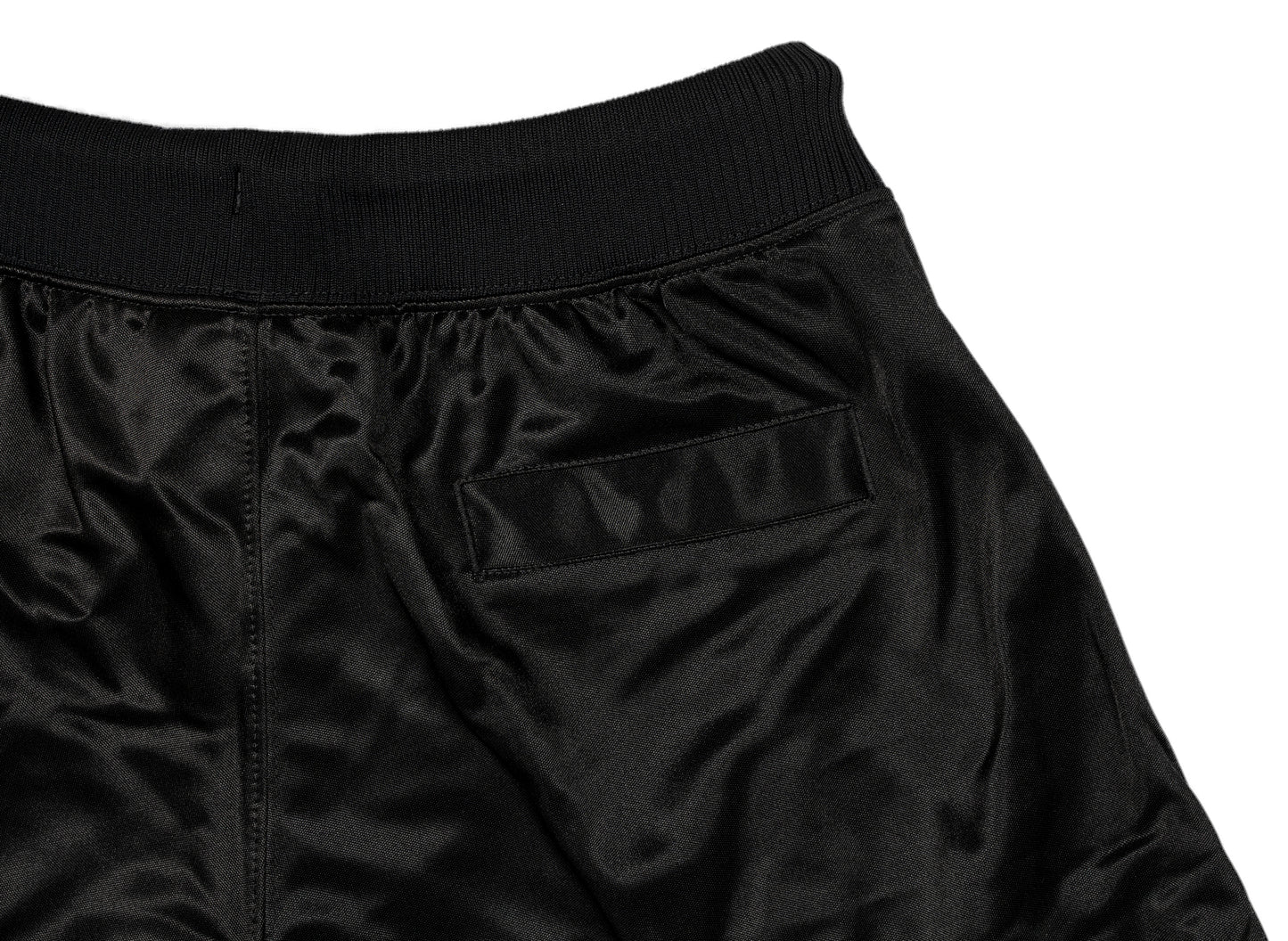 Women's Aleali May x Air Jordan SRT SP Pleated Shorts in Black / Game Royal / Pine Green