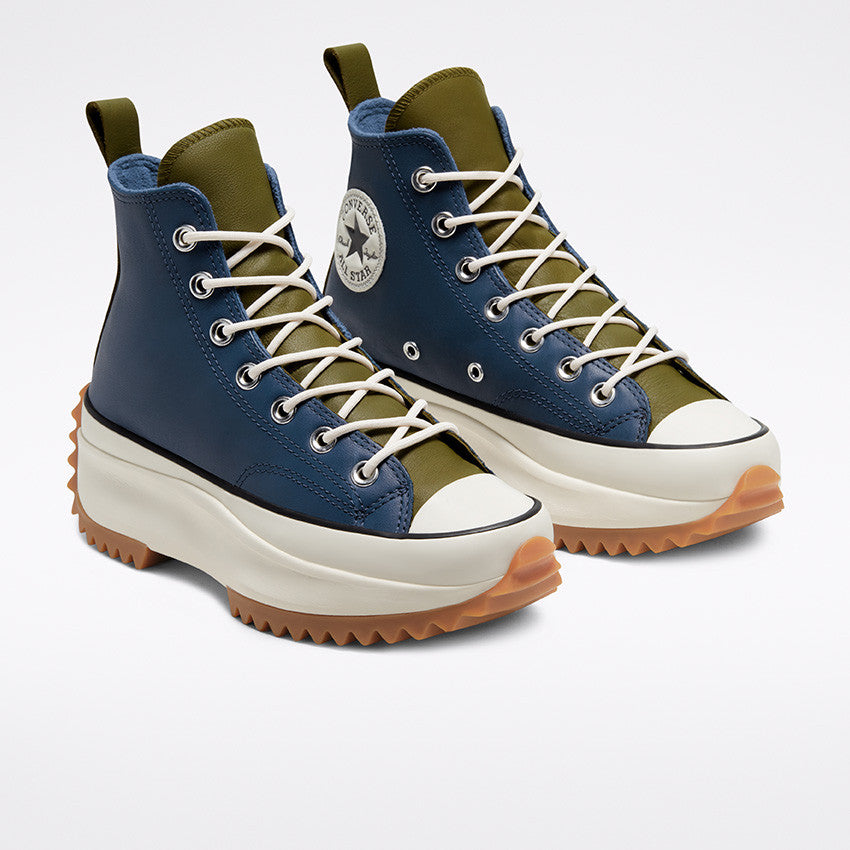 Women's Converse Run Star Hike in Navy / Dark Moss / Egret