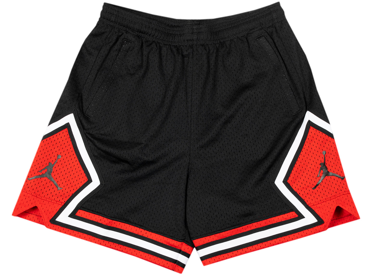 Women's Jordan Essential Diamond Shorts in Black / University Red