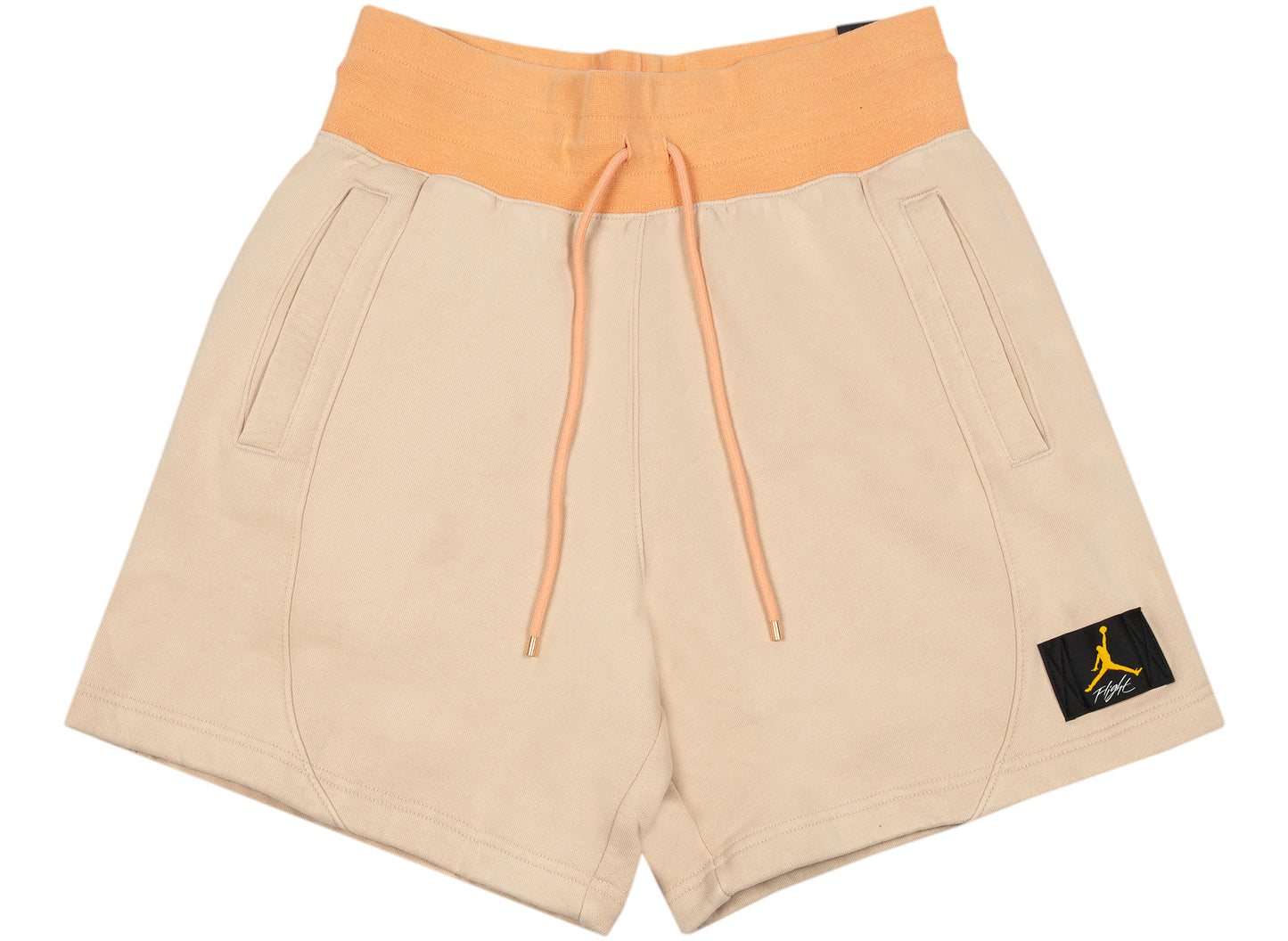 Women's Jordan Flight Fleece Shorts in Apricot / Beige