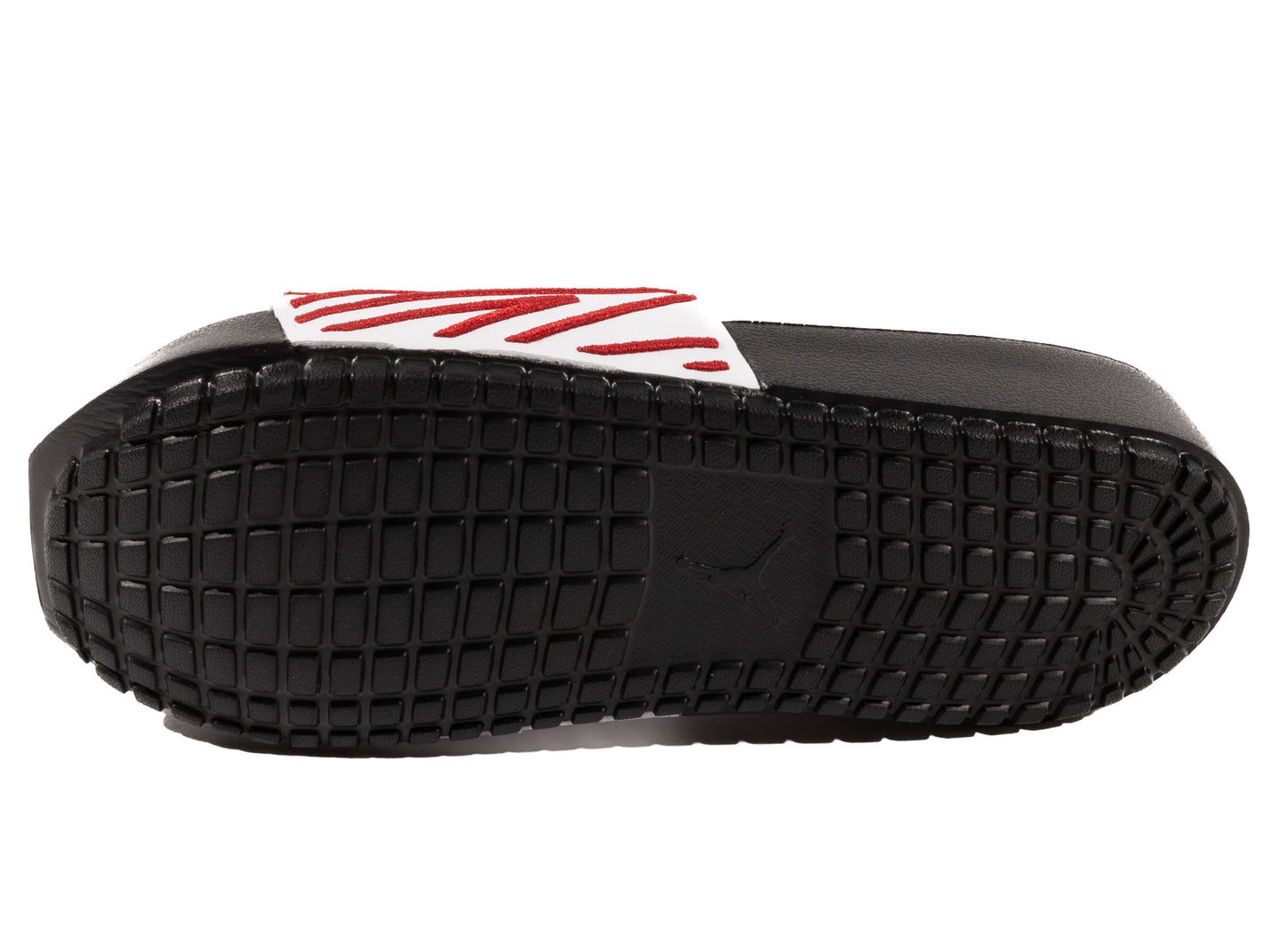 Women's Jordan Nola Slides in White / Gym Red / Black