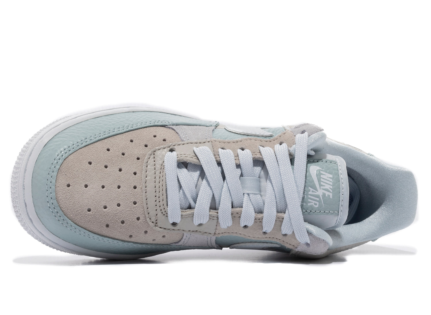 Women's Nike Air Force 1 '07 'Be Kind' in Football Grey / Aura / Ocean Blue - view 4