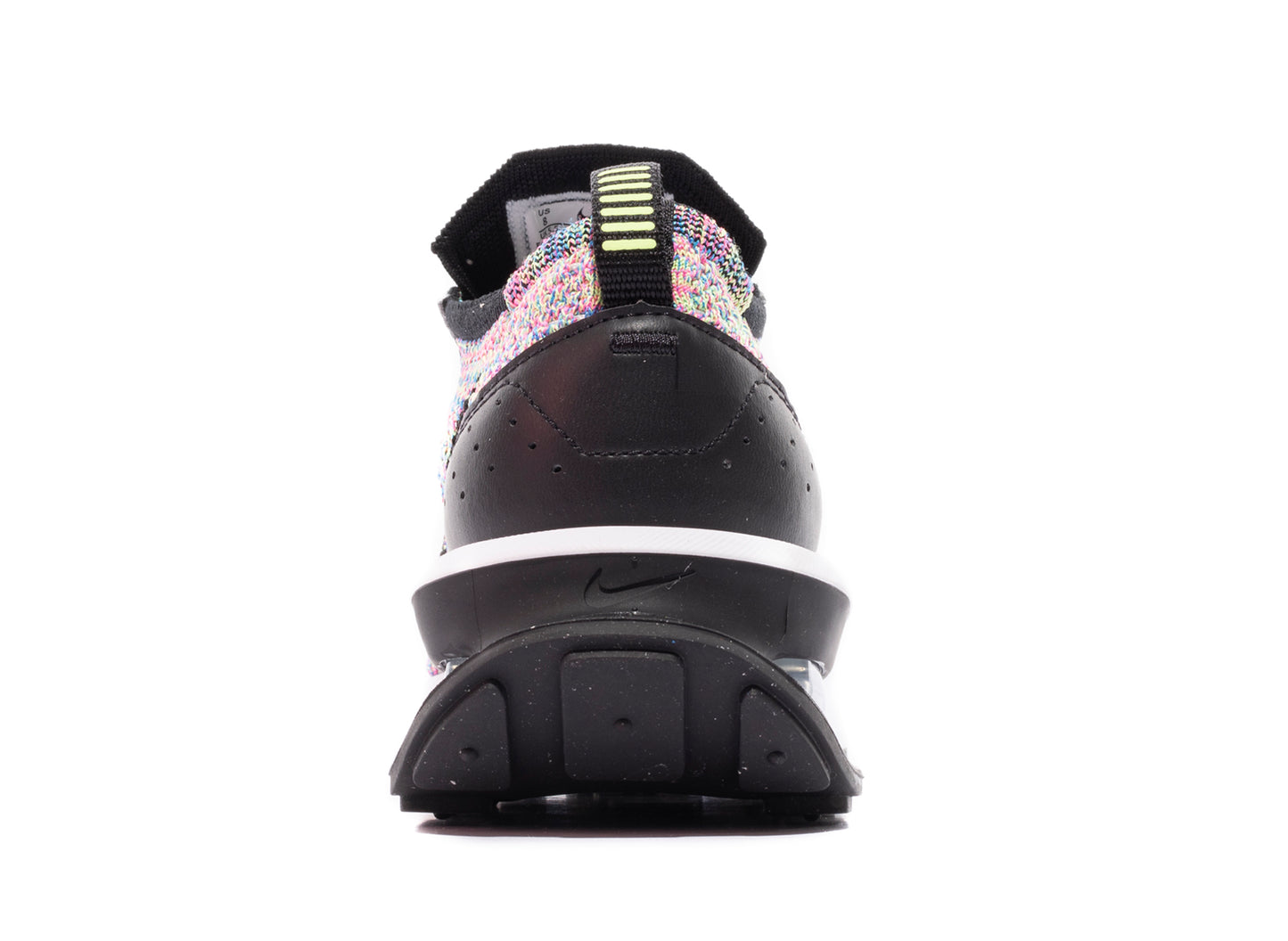 Women's Nike Air Max Flyknit Racer in Ghost Green / Black / Pink Blast / Photo Blue - view 2
