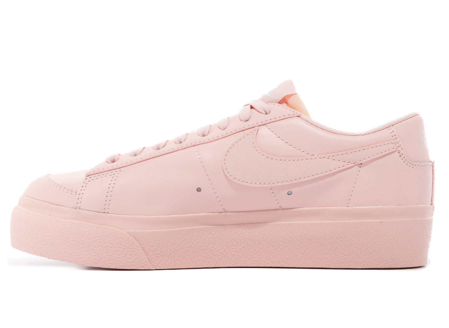 Women's Nike Blazer Low Platform in Atmosphere / Black / Team Orange - view 3