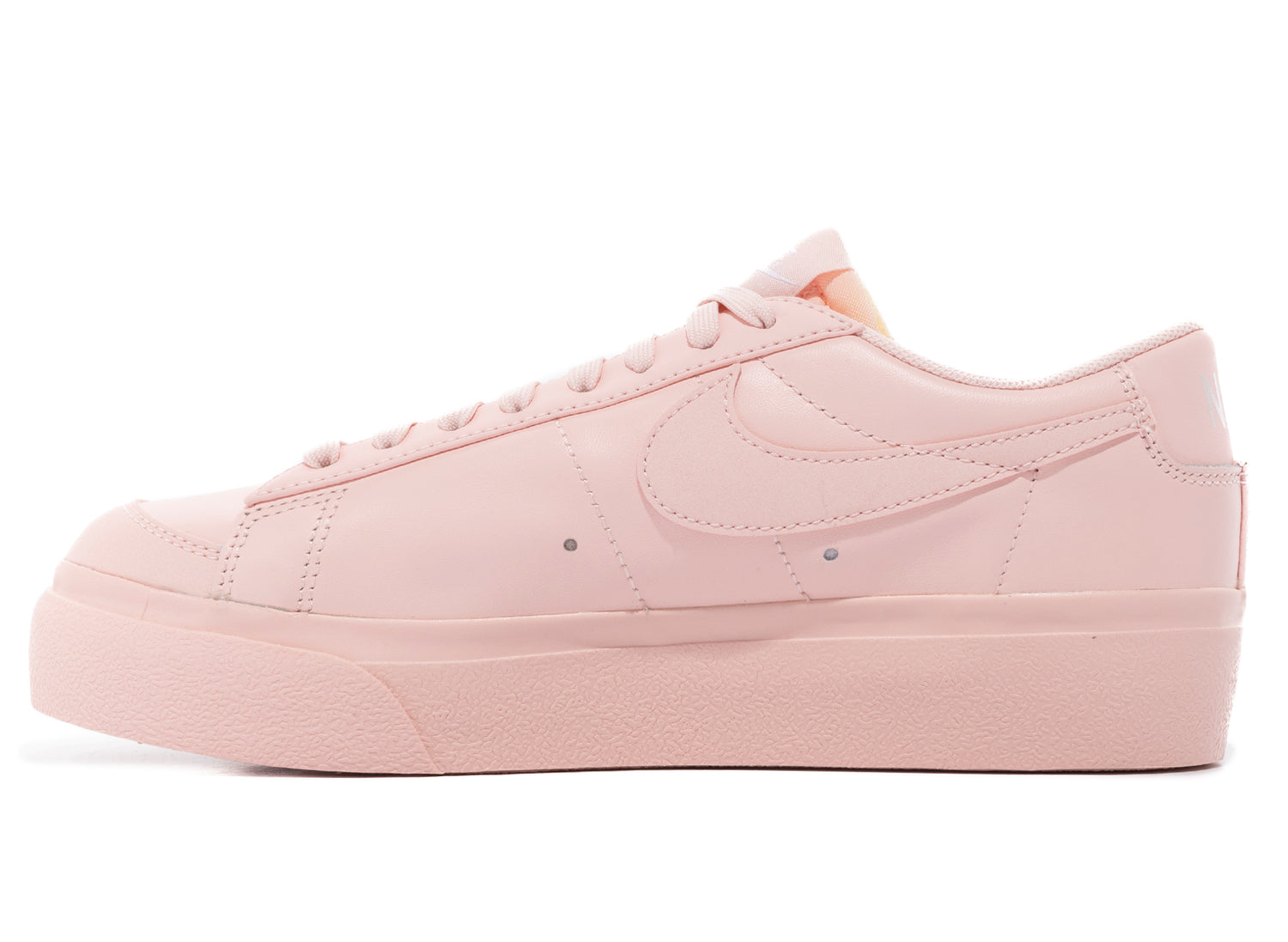 Women's Nike Blazer Low Platform in Atmosphere / Black / Team Orange - view 3