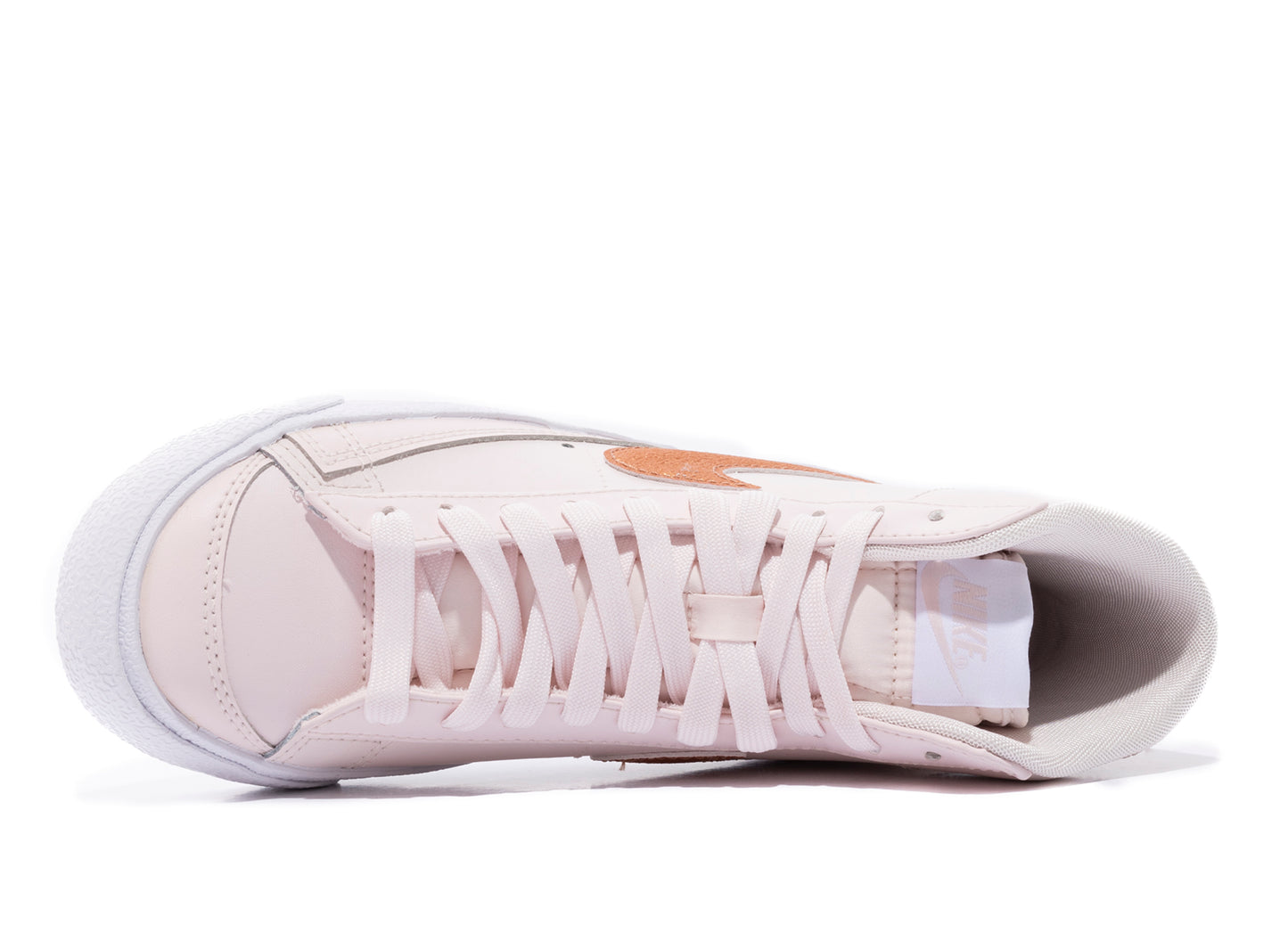 Women's Nike Blazer Mid '77 Essential in Light Soft Pink / Metallic Copper / White - view 4