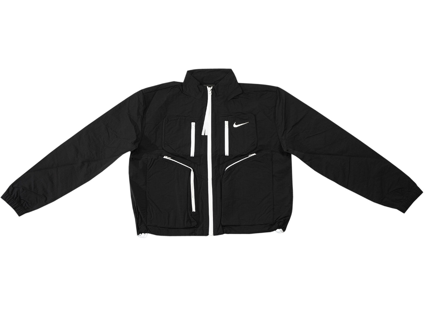 Women's Nike Sportswear Tech Pack Woven Jacket in Black / White