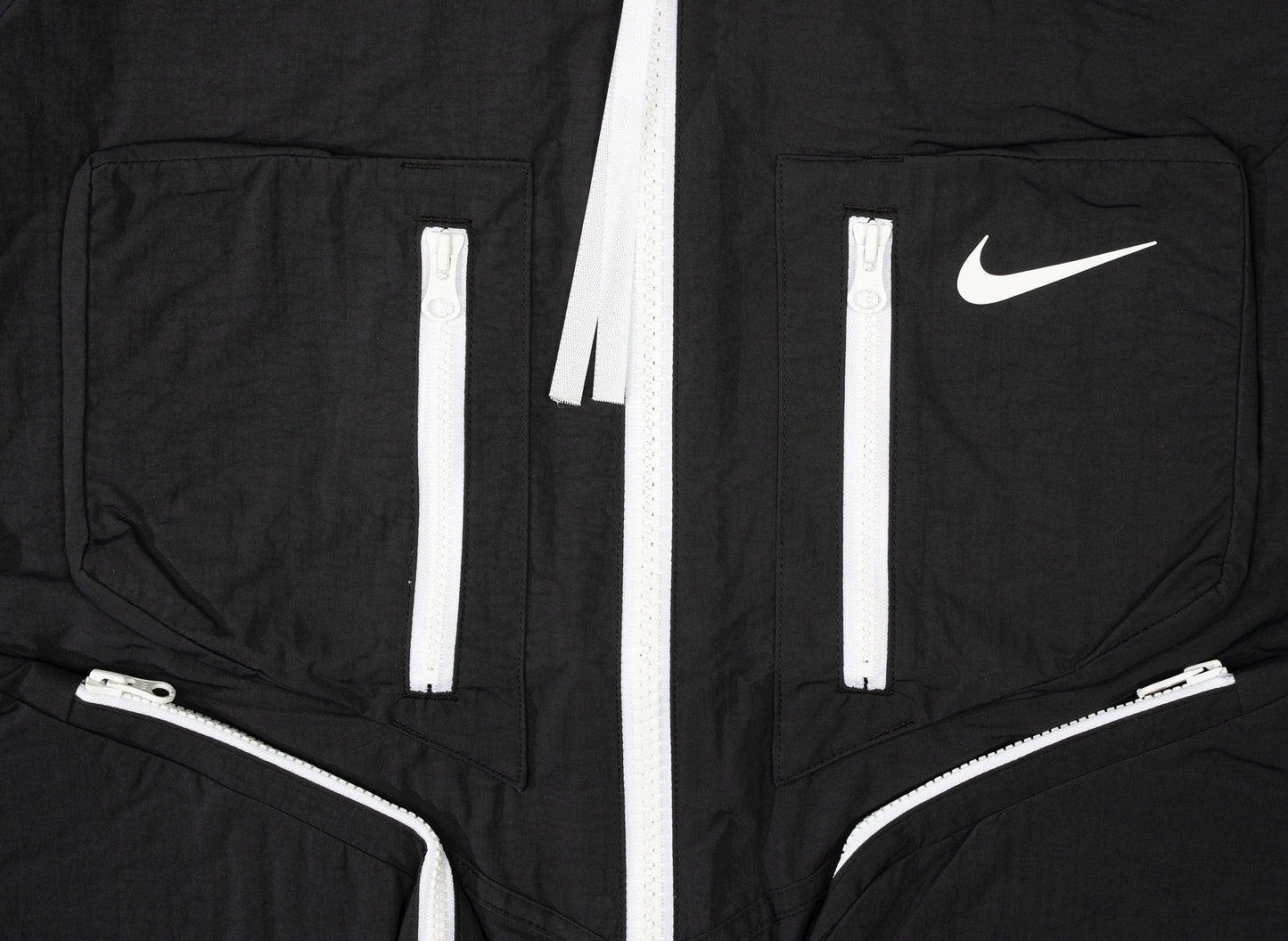 Women's Nike Sportswear Tech Pack Woven Jacket in Black / White
