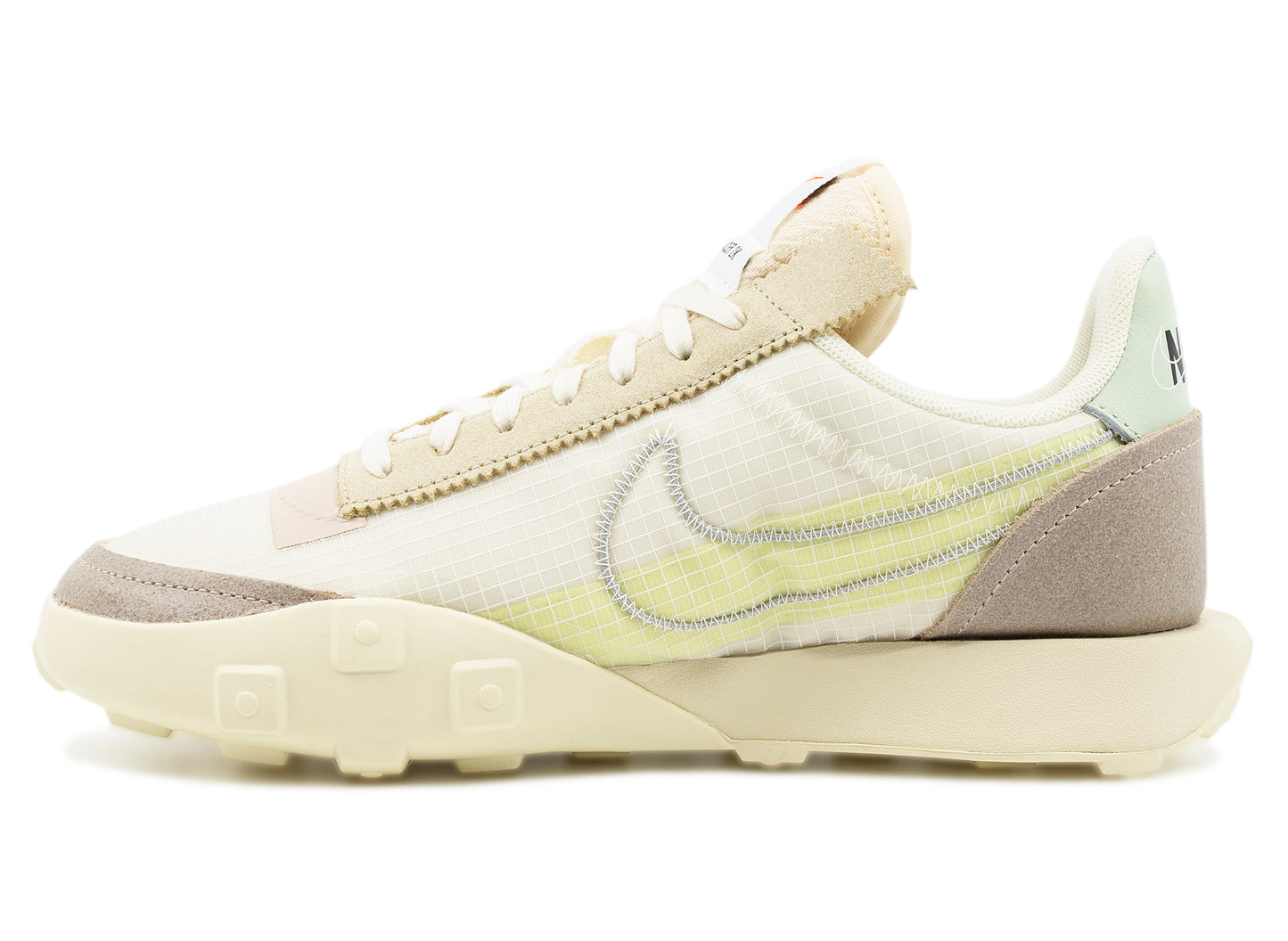 Women's Nike Waffle Racer LX Series in Pale Ivory / Silver / Muslin / Jade Aura