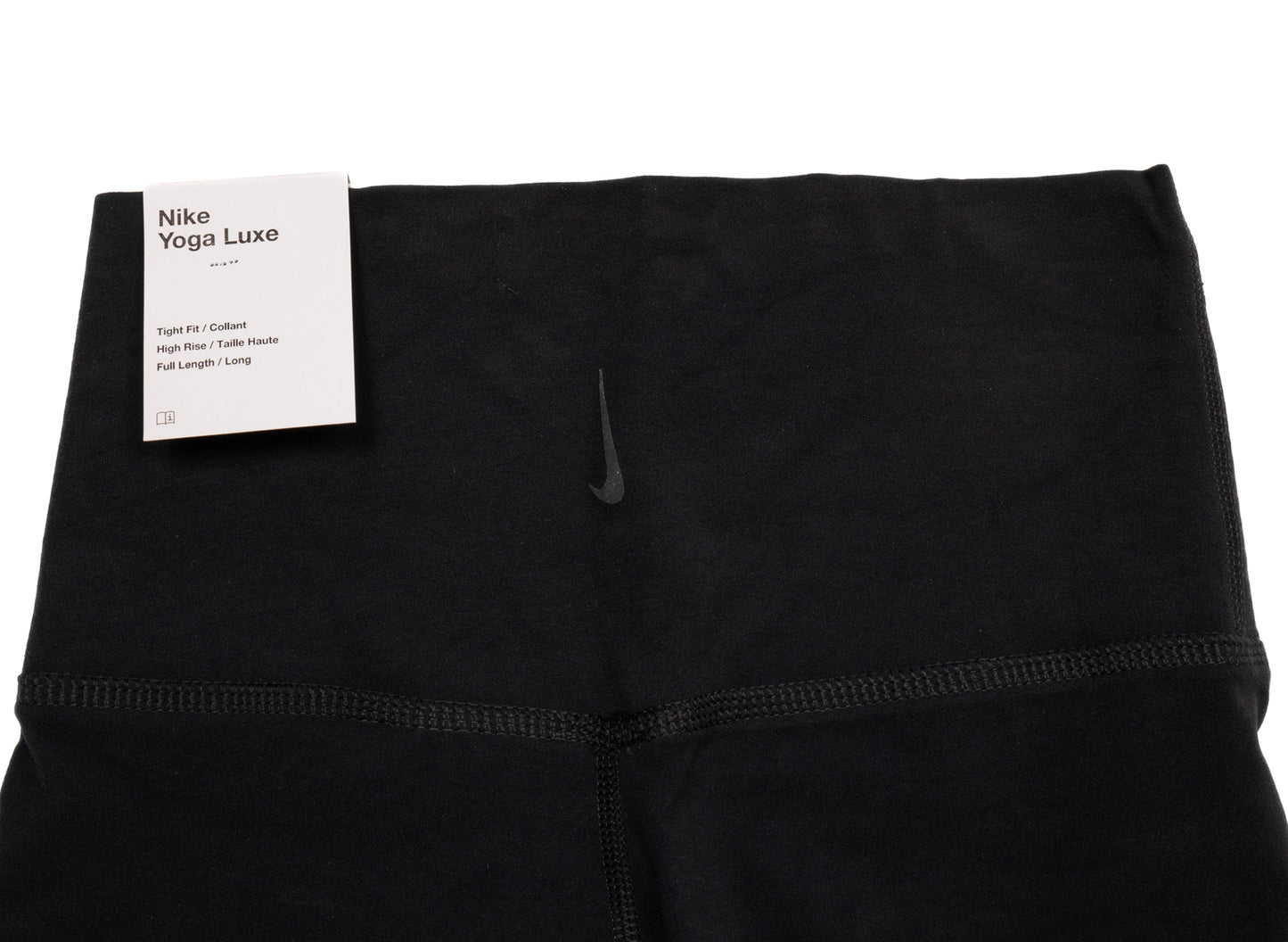 Women's Nike Yoga Luxe Tights in Black / Dark Smoke Grey
